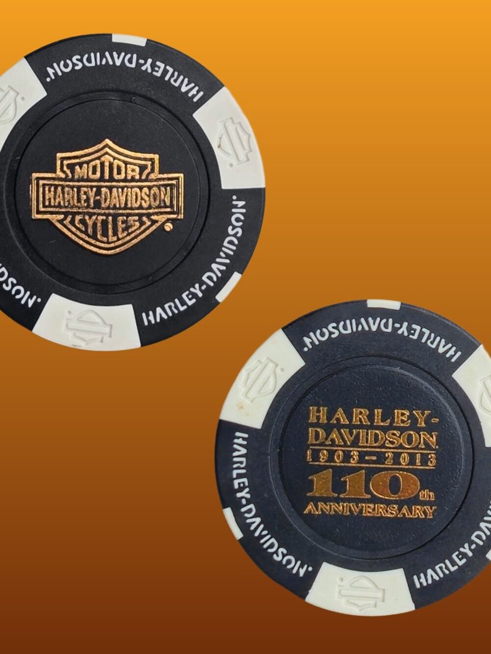 Harley-Davidson 110th Anniversary Poker Chip Official HD